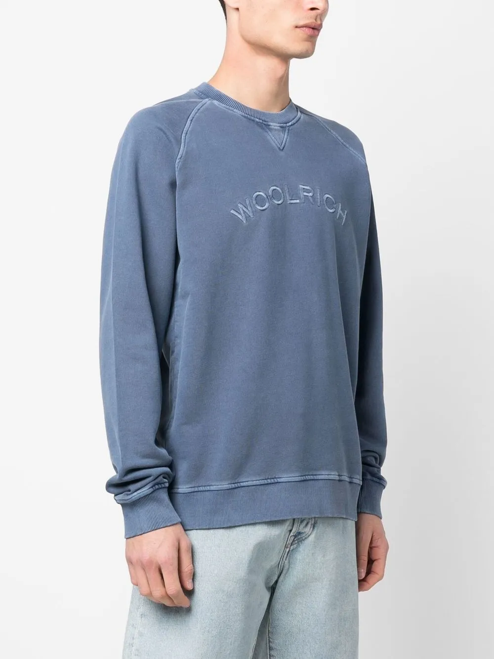 Woolrich logo-embroidered crew-neck Sweatshirt - Farfetch