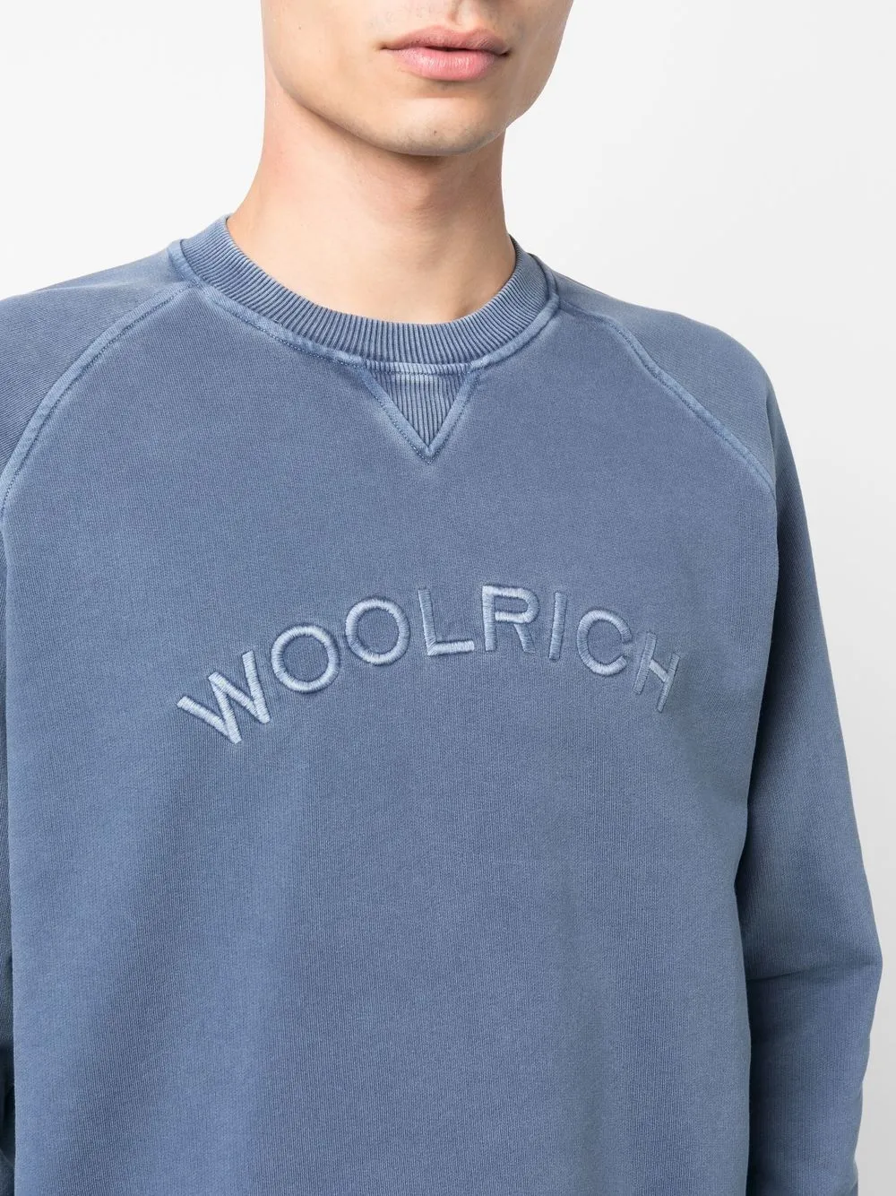 Woolrich logo-embroidered crew-neck Sweatshirt - Farfetch