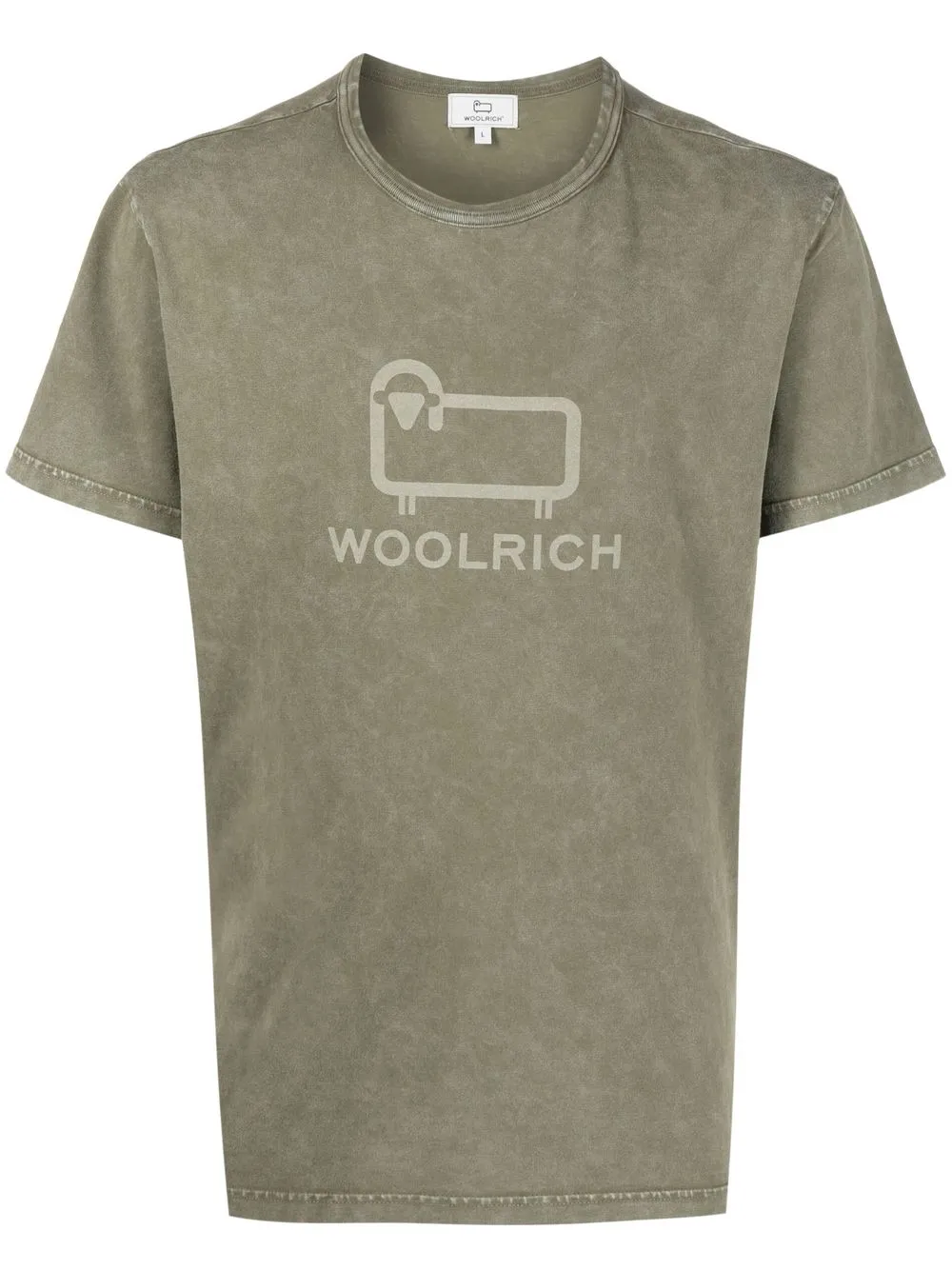 Woolrich Logo-print Cotton T-shirt In Dark Green