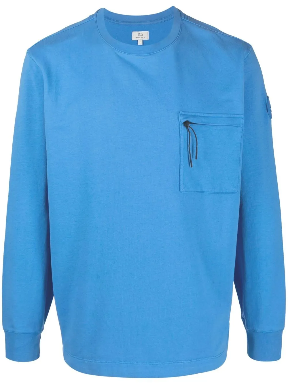 

Woolrich zip-pocket crew-neck sweatshirt - Blue