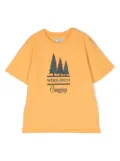 Woolrich Kids Road Trip logo-printed t-shirt - Yellow