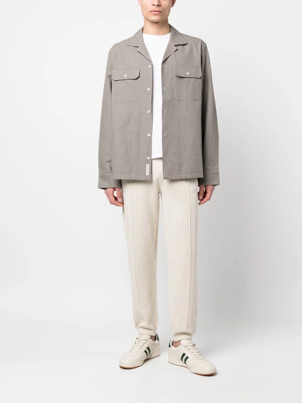 Woolrich Linnen overhemd - Bruin