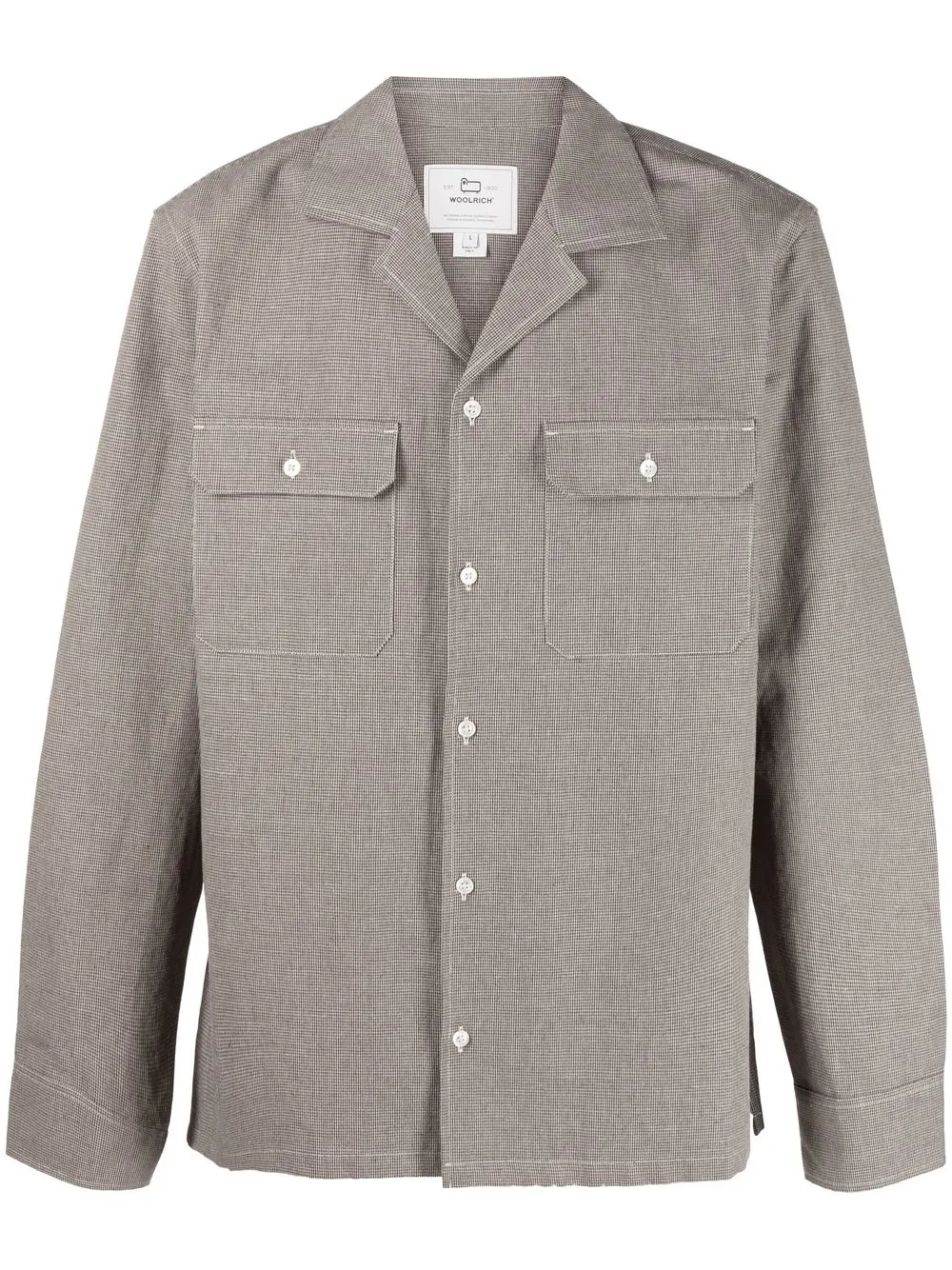 Woolrich Cotton-linen Shirt In Braun