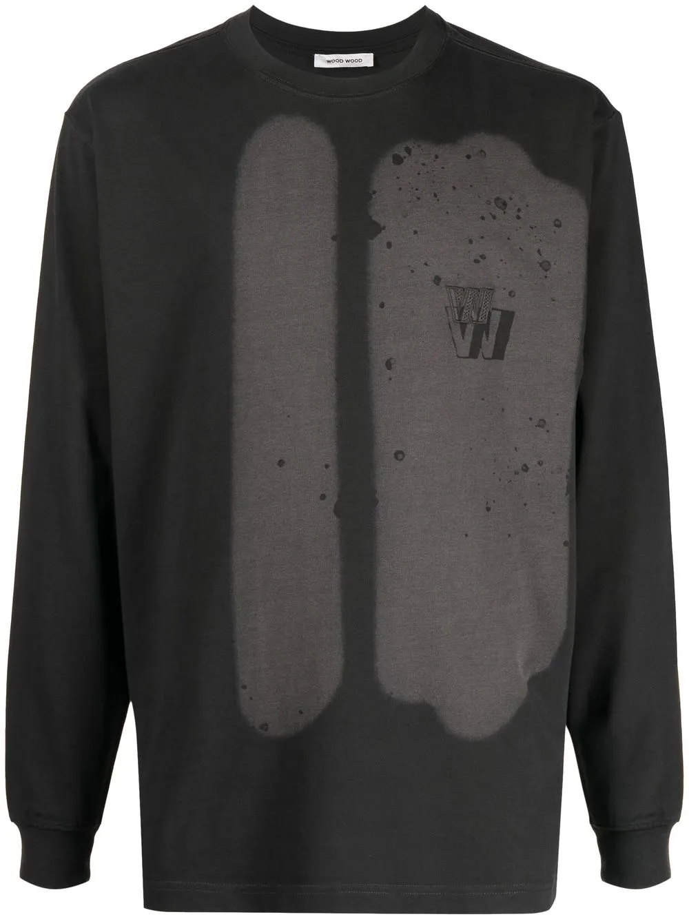 

Wood Wood playera LS - Gris