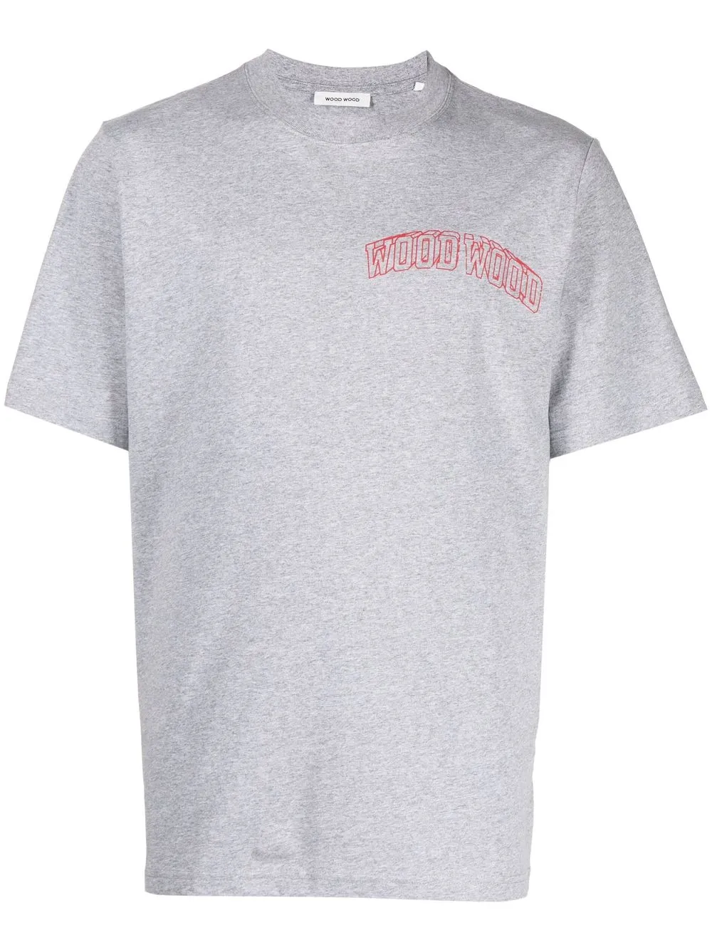 

Wood Wood bobby yvy logo-printed T-shirt - Grey