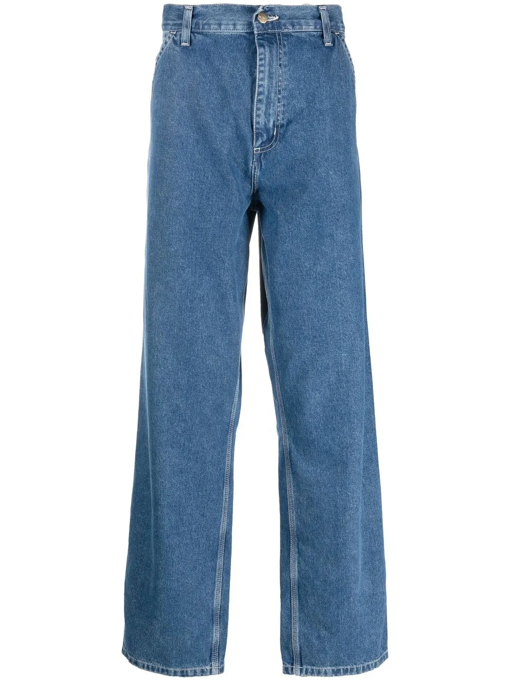 

Carhartt WIP logo-patch straight leg jeans - Blue