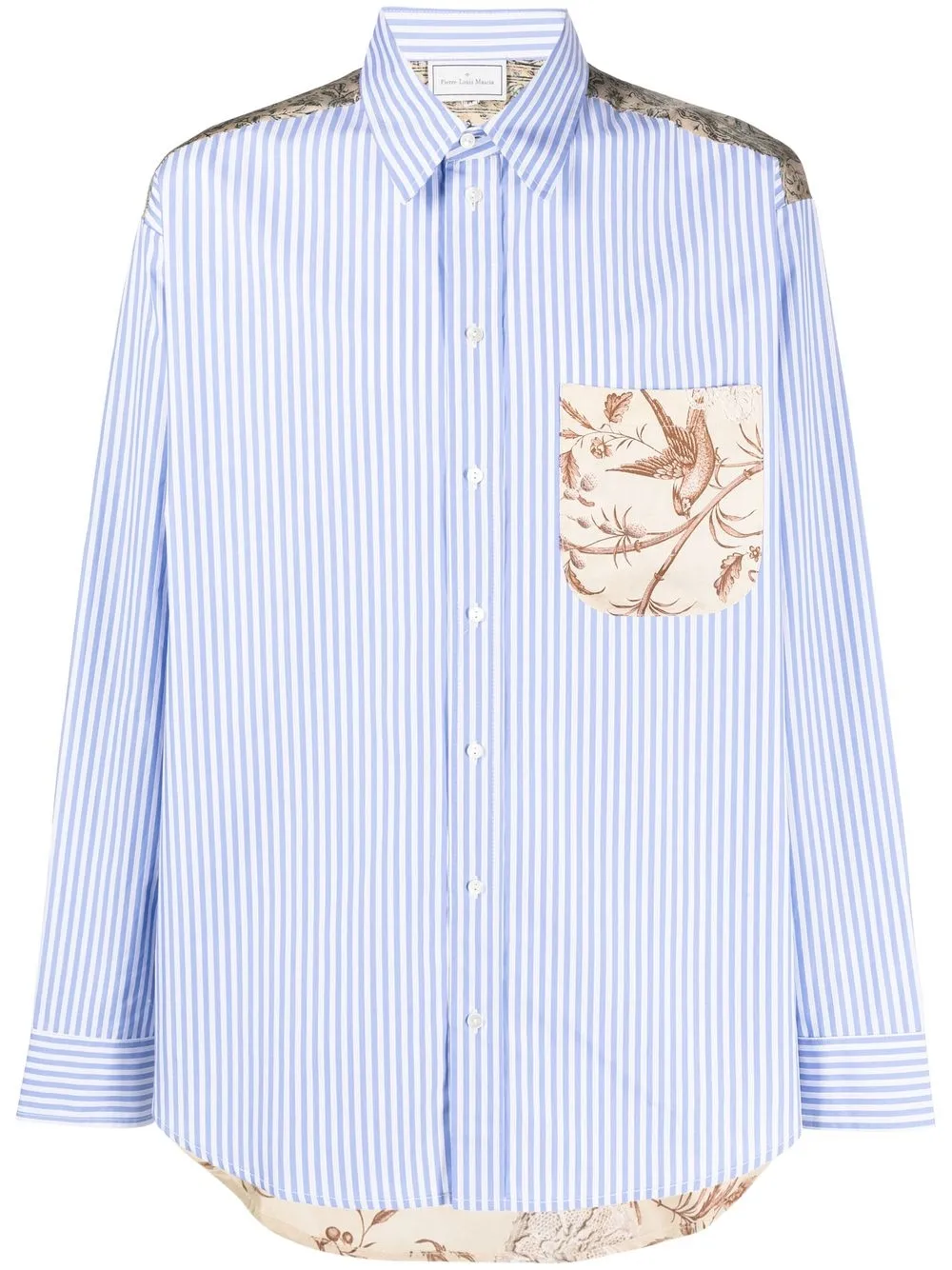 

Pierre-Louis Mascia camisa con botones y estampado - Azul