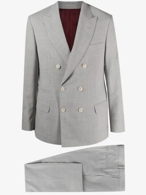 Brunello Cucinelli double-breasted two-piece suit 
