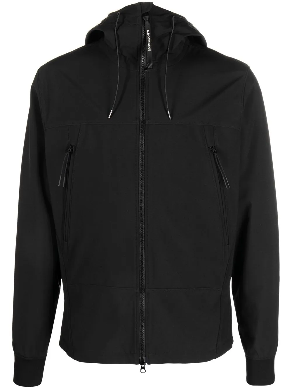 C.p. Company Shell-r Hooded Jacket In Black