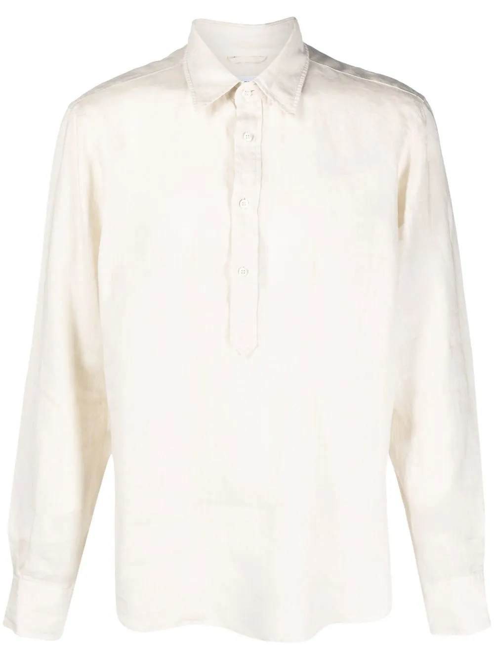 

ASPESI half-button linen shirt - Neutrals