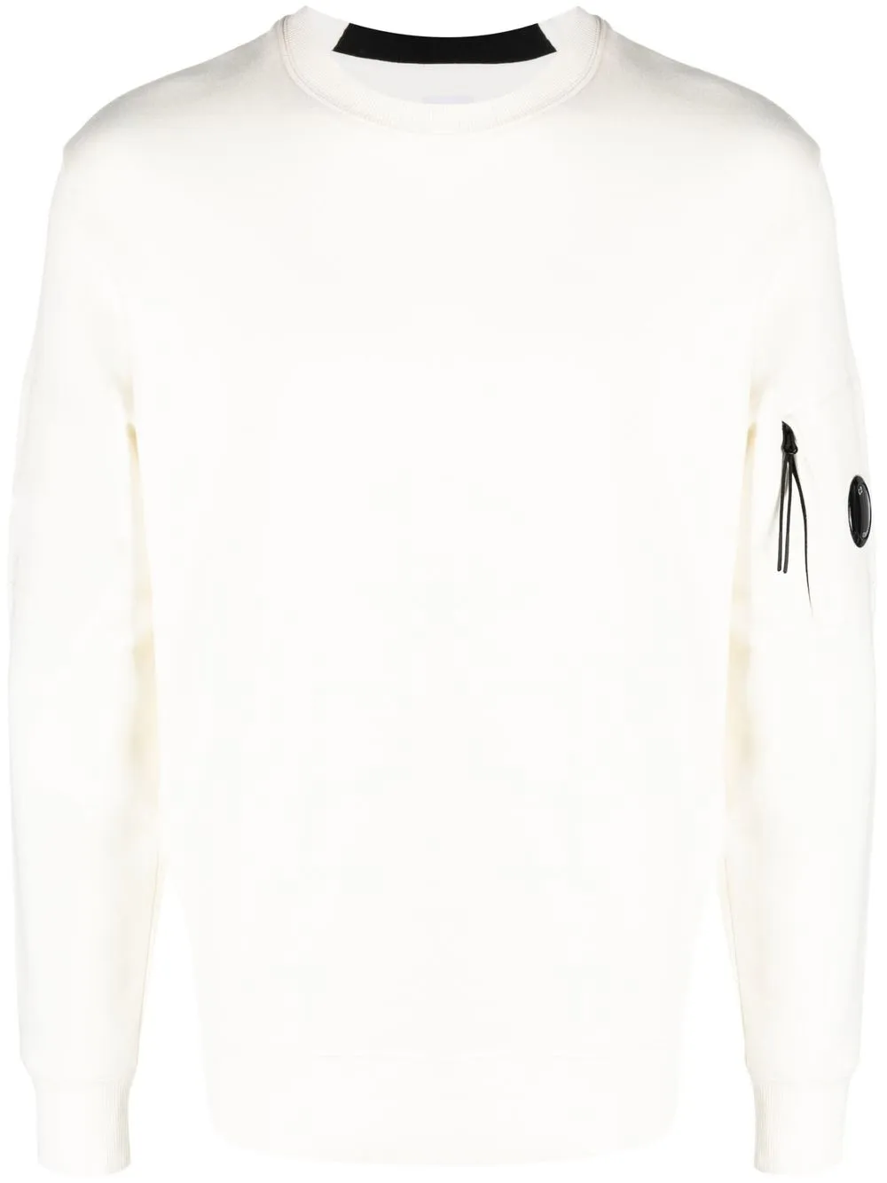 

C.P. Company Lens-detail crew-neck sweatshirt - White