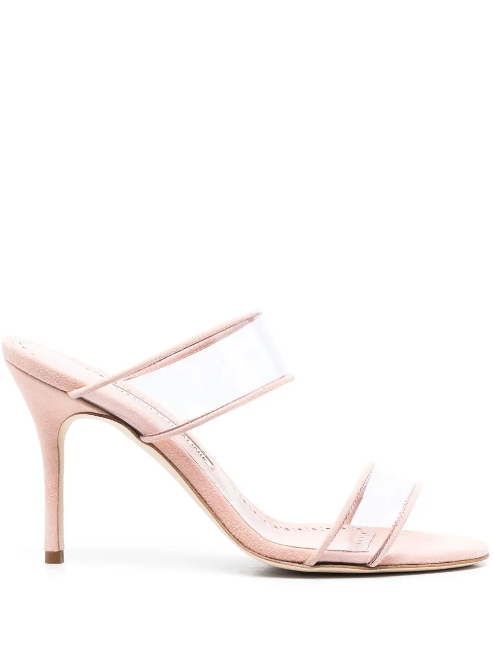 

Manolo Blahnik Invy 90mm strappy sandals - Pink