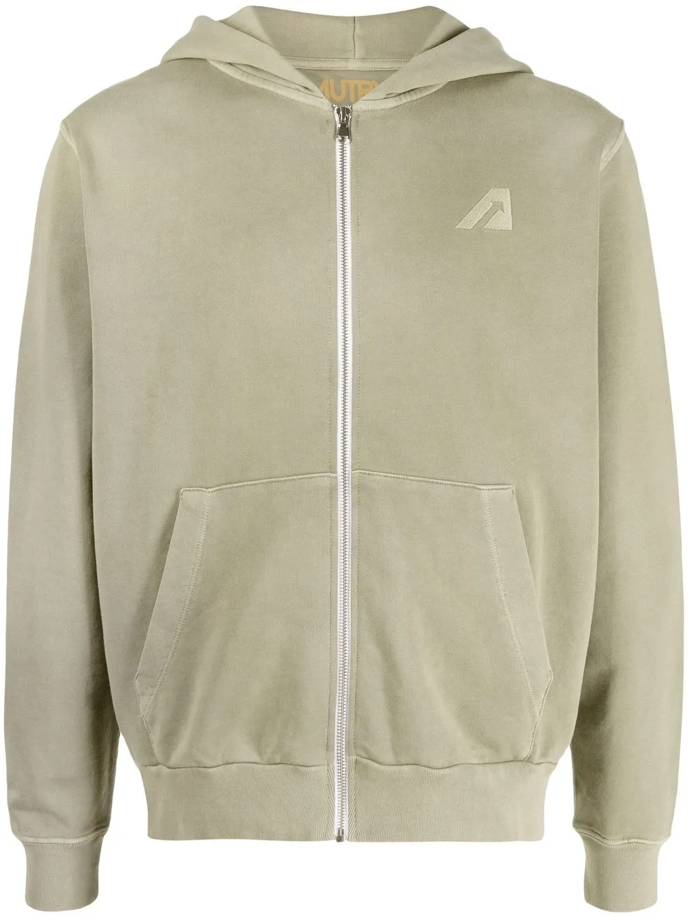 

Autry logo-embroidered zip-up hoodie - Green