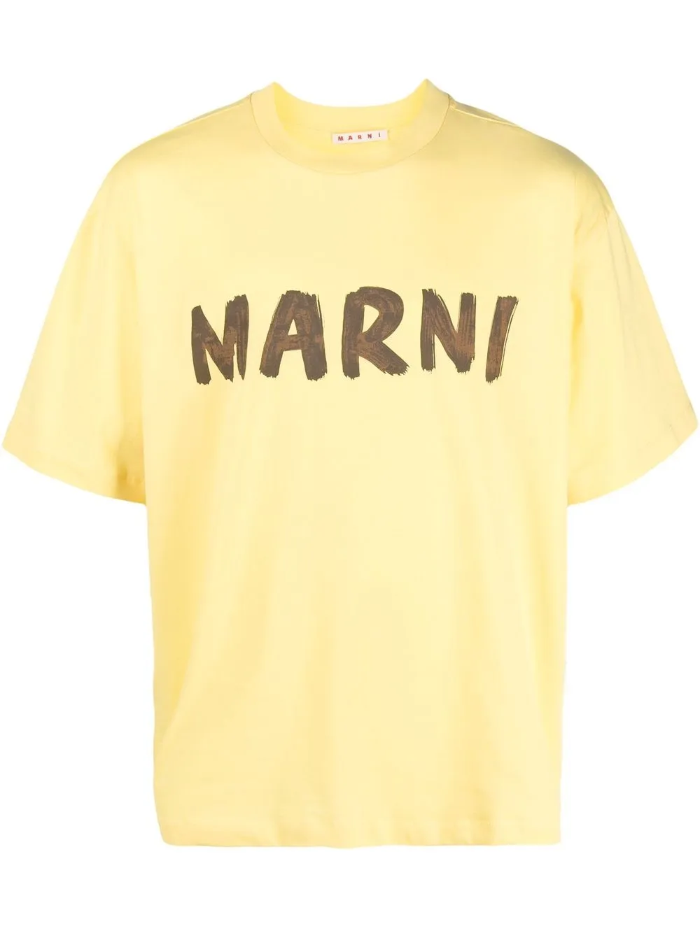

Marni logo-print short-sleeved T-shirt - Yellow