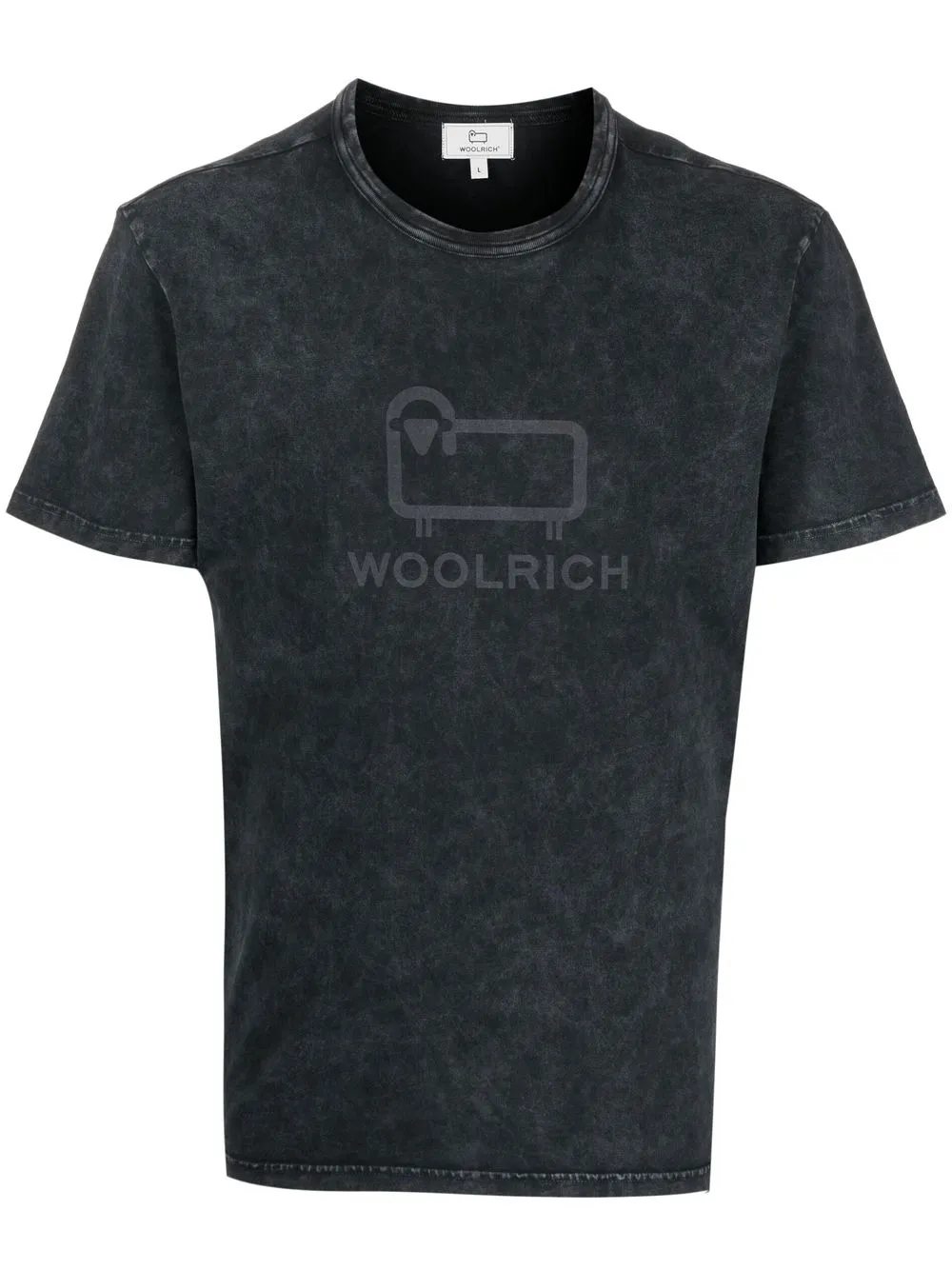 

Woolrich playera con logo estampado - Negro