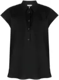 Woolrich cap-sleeves cotton shirt - Black
