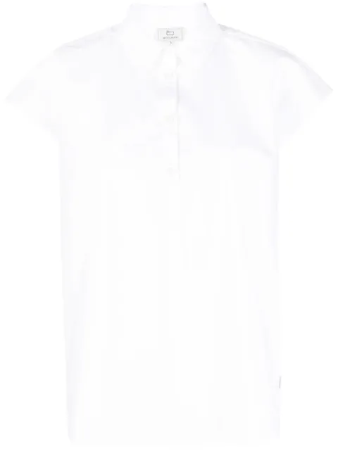 Woolrich cap-sleeves cotton shirt