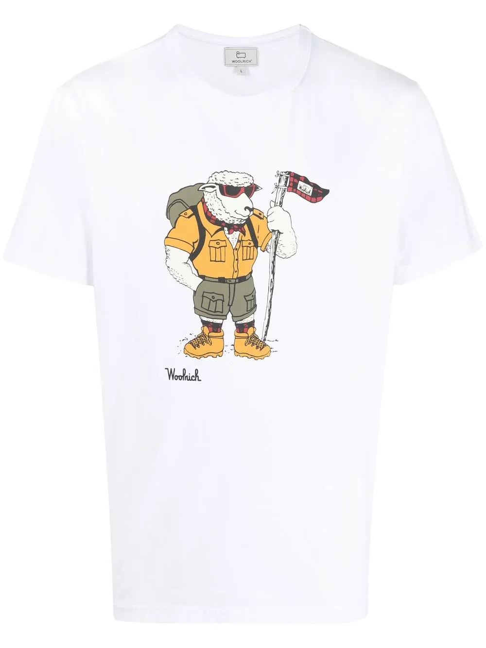 Woolrich Graphic-print Short-sleeved T-shirt In White