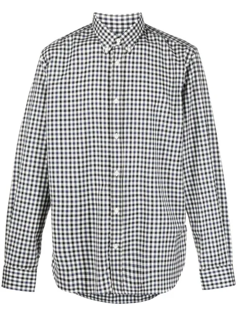 Woolrich fine-check virgin wool shirt