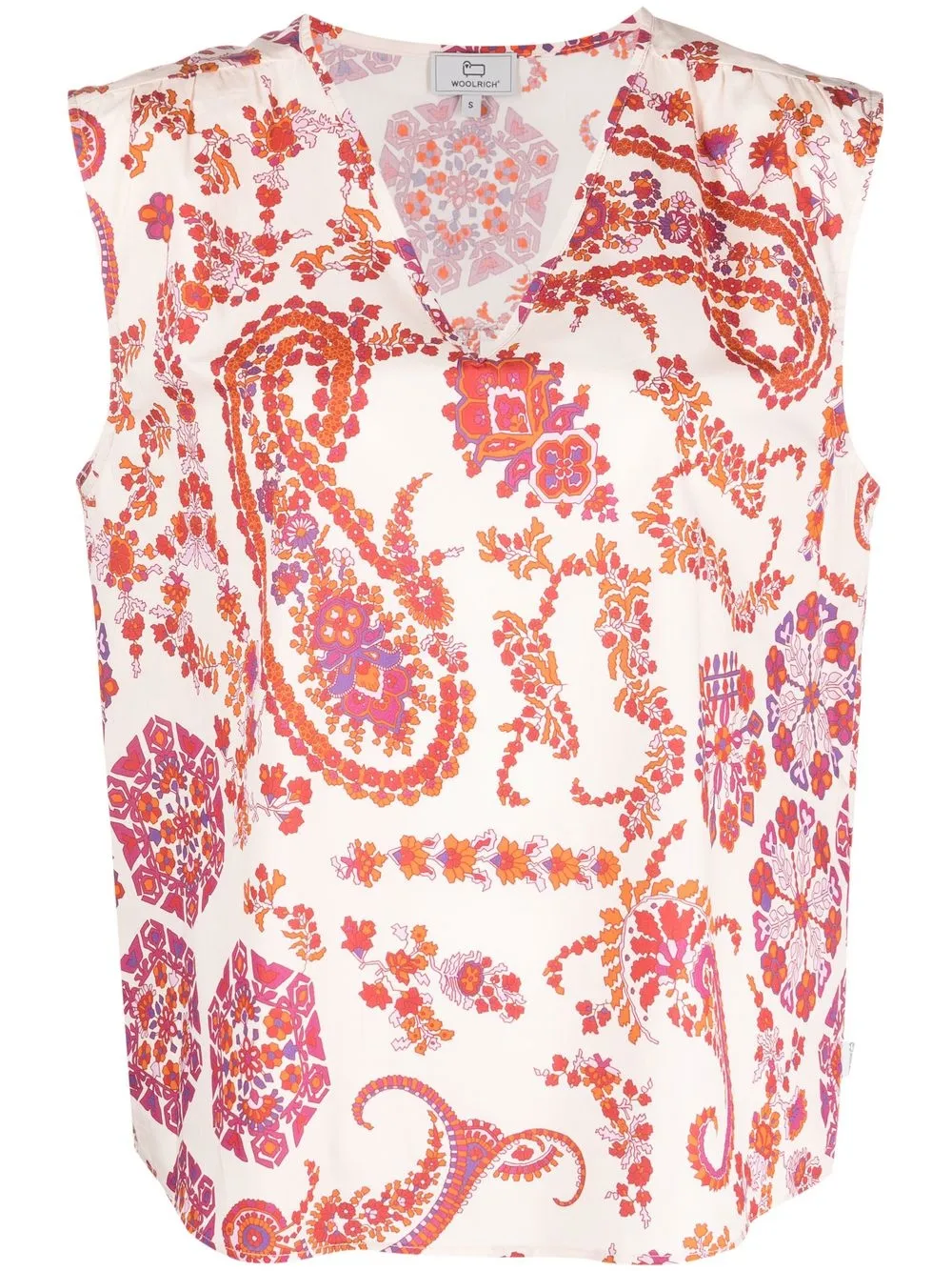 

Woolrich paisley-print sleeveless blouse - Neutro