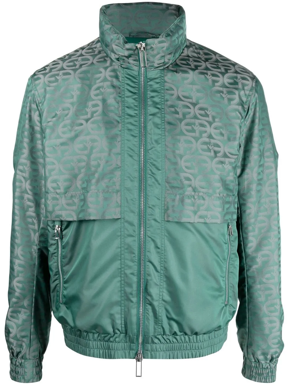 

Emporio Armani logo-print sports jacket - Green