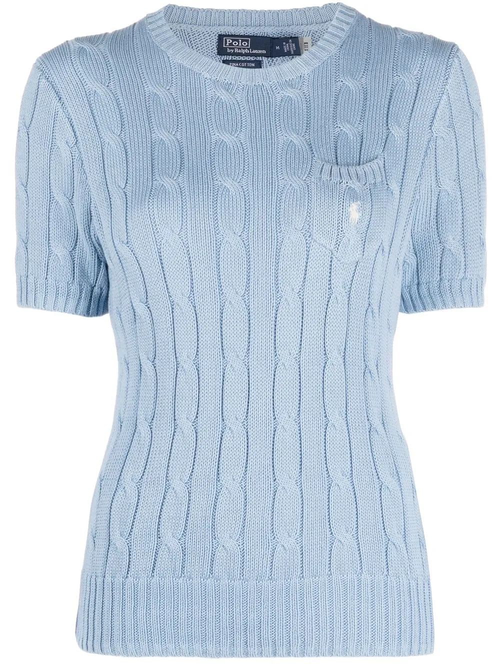 

Polo Ralph Lauren top tejido con logo bordado - Azul