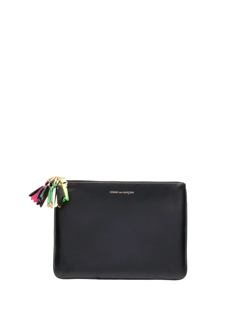 

Comme Des Garçons Wallet tassel leather pouch - Black