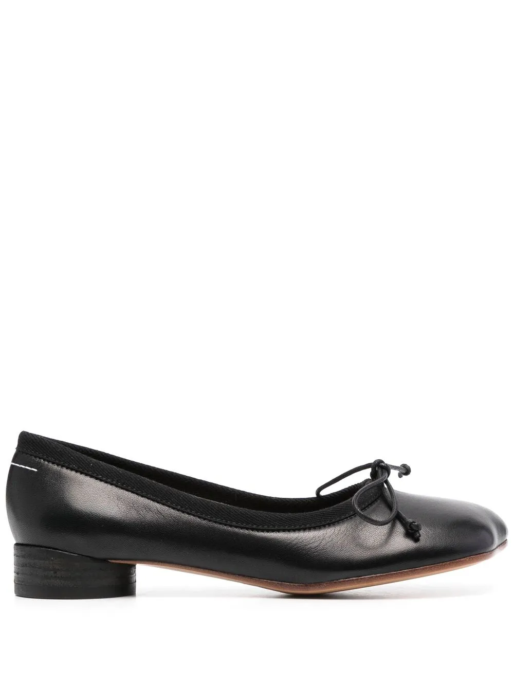 

MM6 Maison Margiela leather square-toe sandals - Black