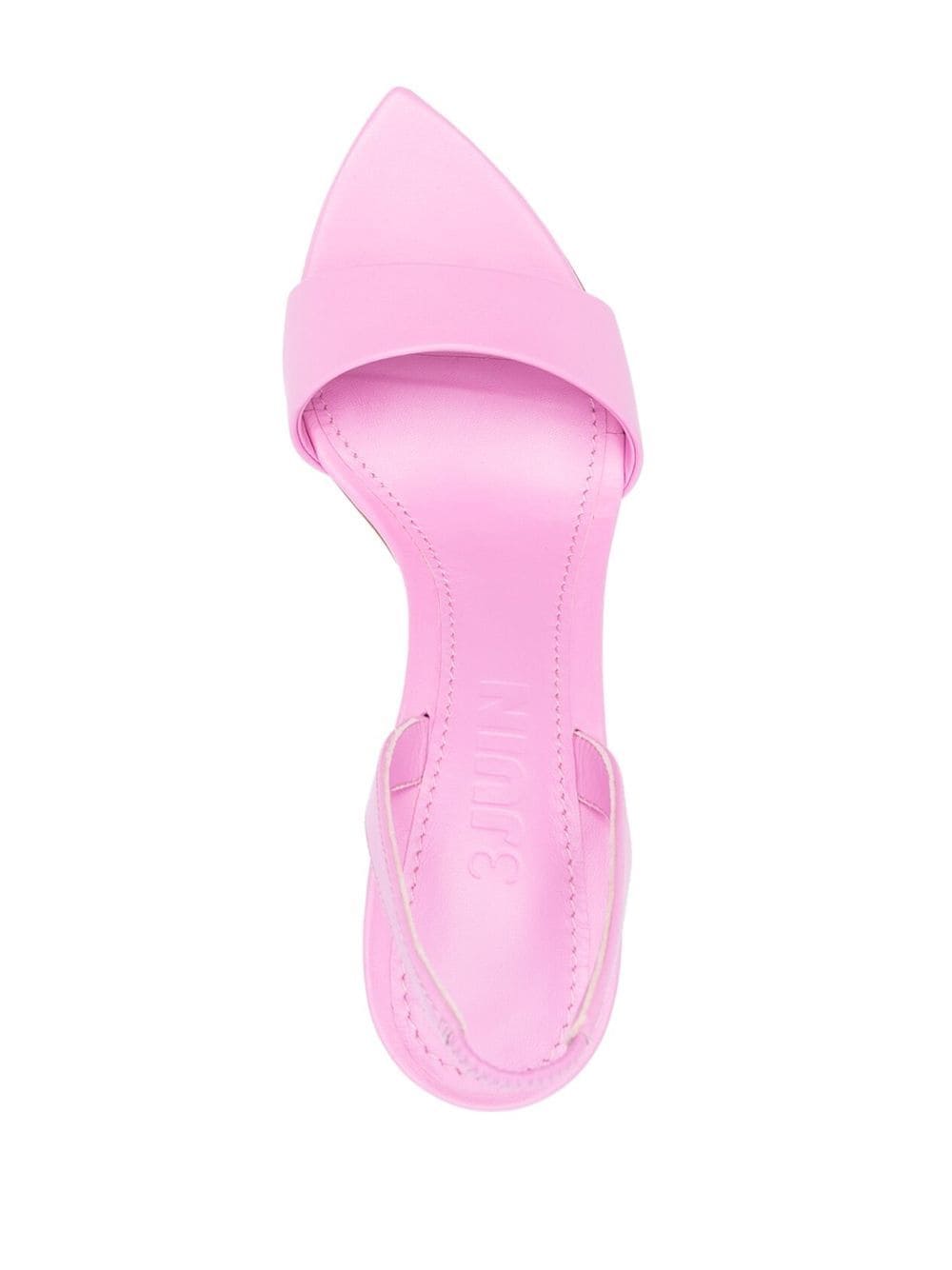 Shop 3juin Lily 100mm Leather Sandals In Pink