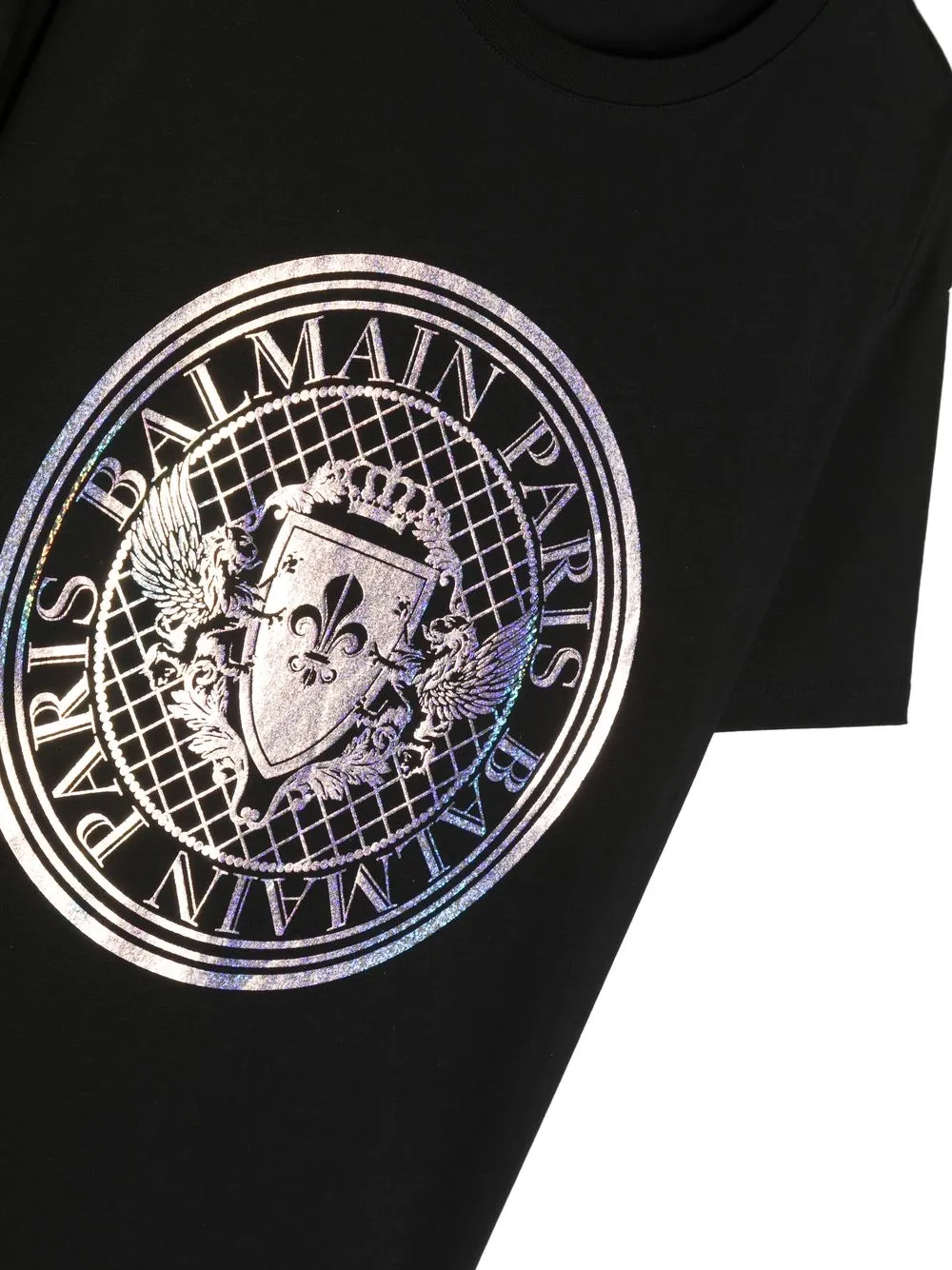 Balmain Logo-print Short-sleeved T-shirt In Schwarz