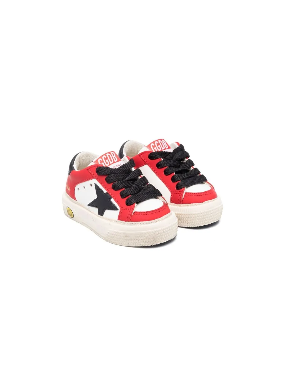 

Golden Goose Kids tenis bajos May - Blanco