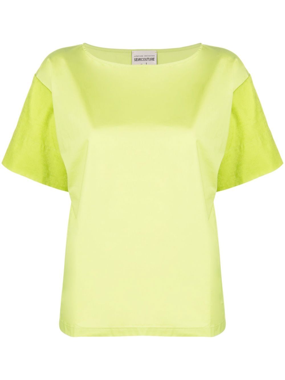 

Semicouture side-slit detail T-shirt - Green