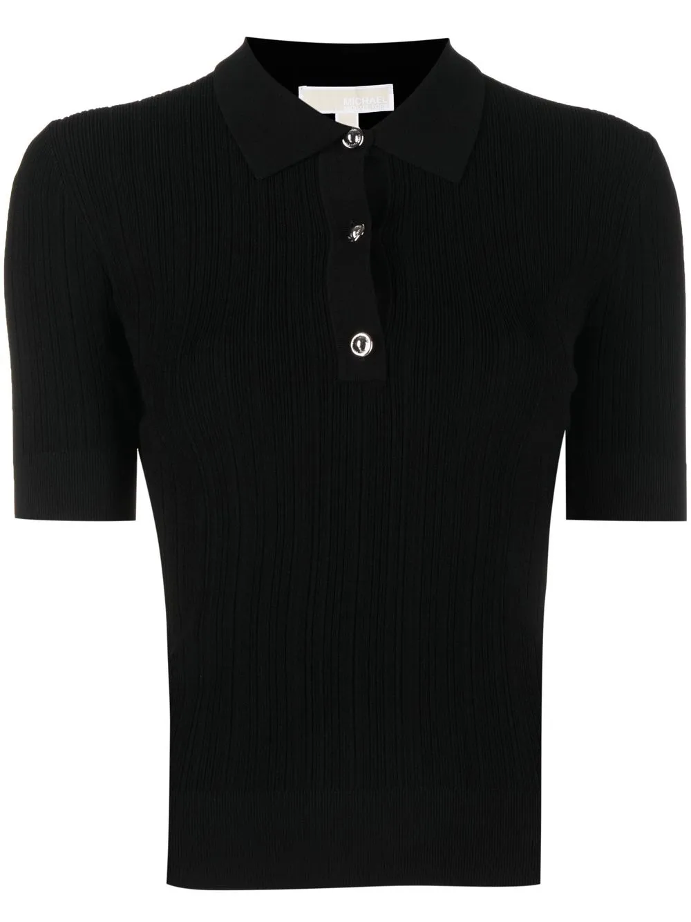 

Michael Michael Kors rib-knit polo top - Black