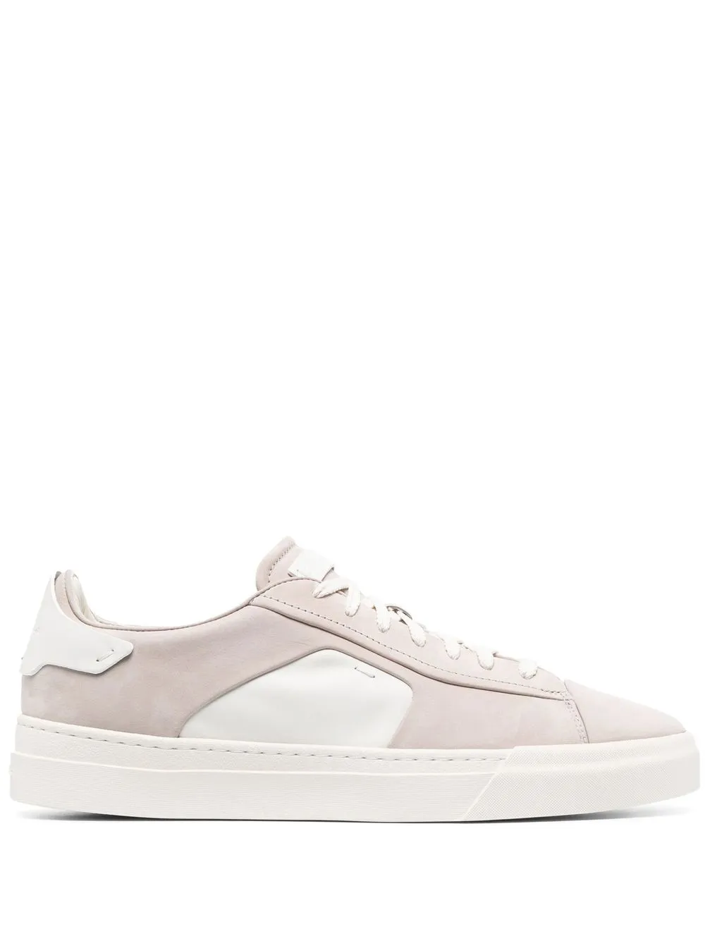 

Santoni panelled low-top sneakers - White