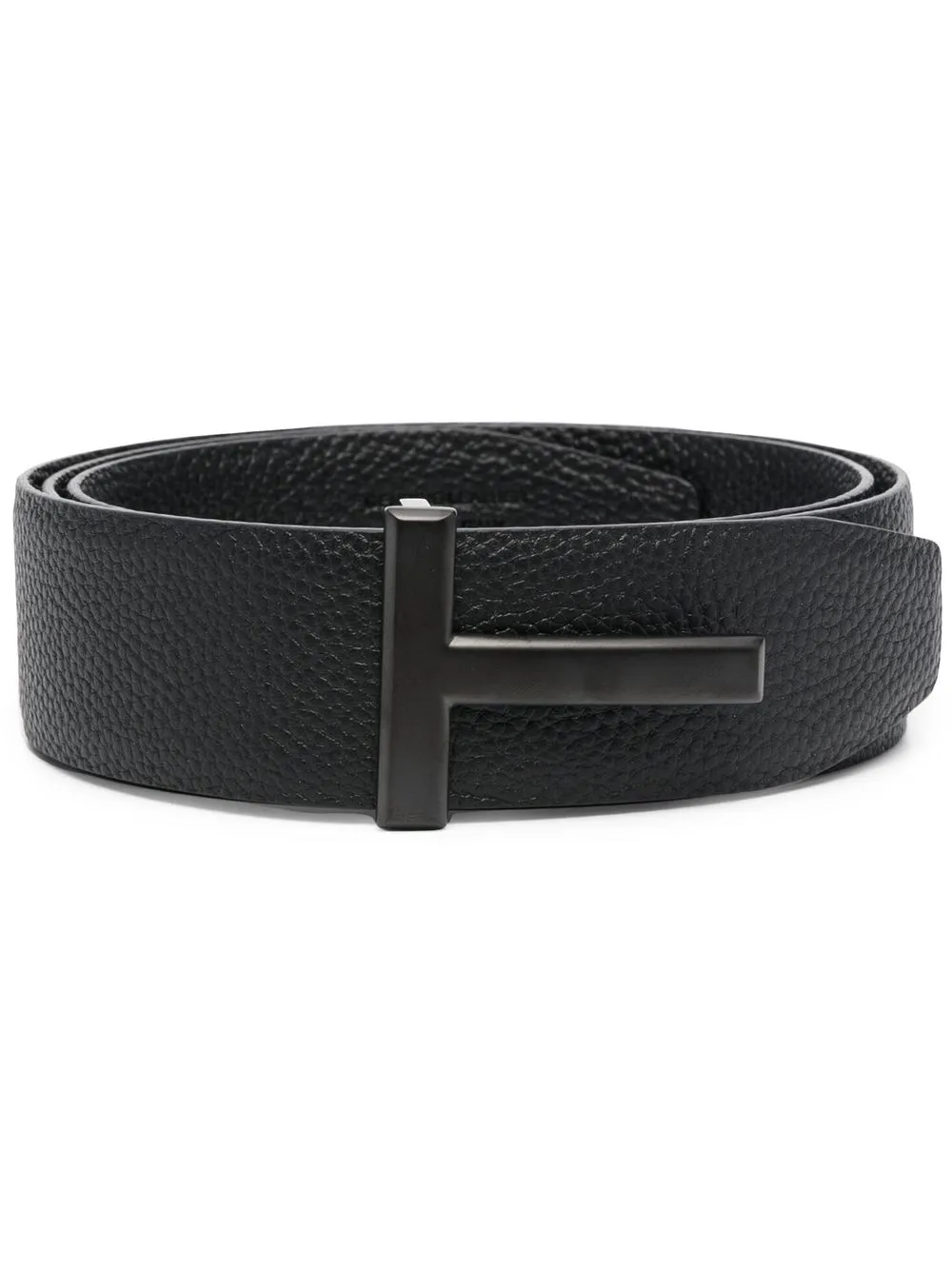 

TOM FORD logo-buckle leather belt - Black