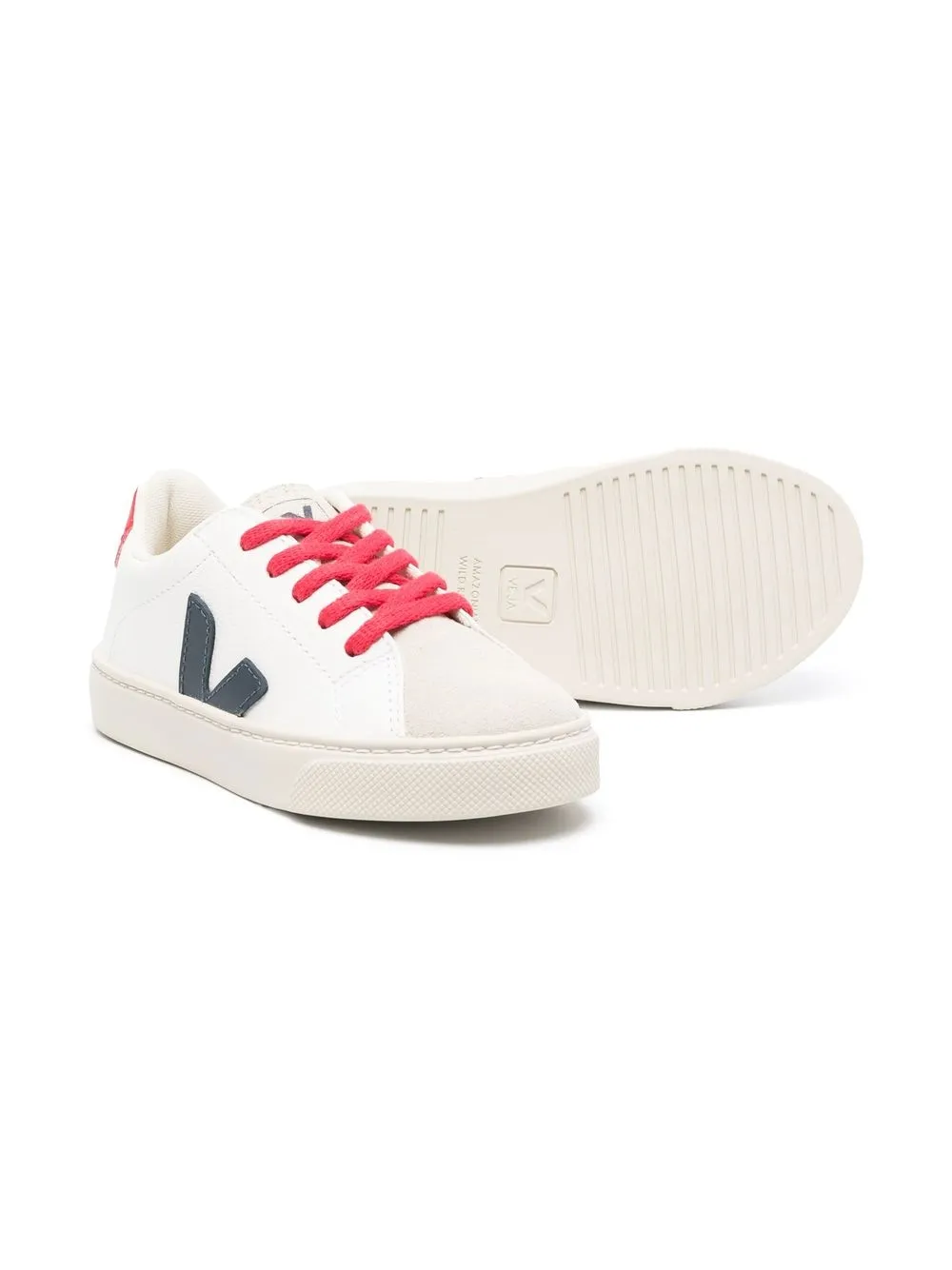 Shop Veja Logo-detail Low-top Sneakers In White