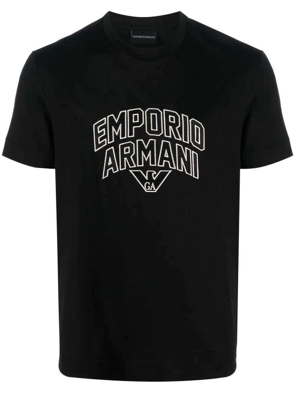 

Emporio Armani playera con logo estampado - Negro