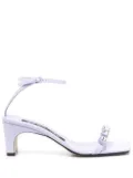 Sergio Rossi SR1 crystal-embellished 70mm sandals - Purple