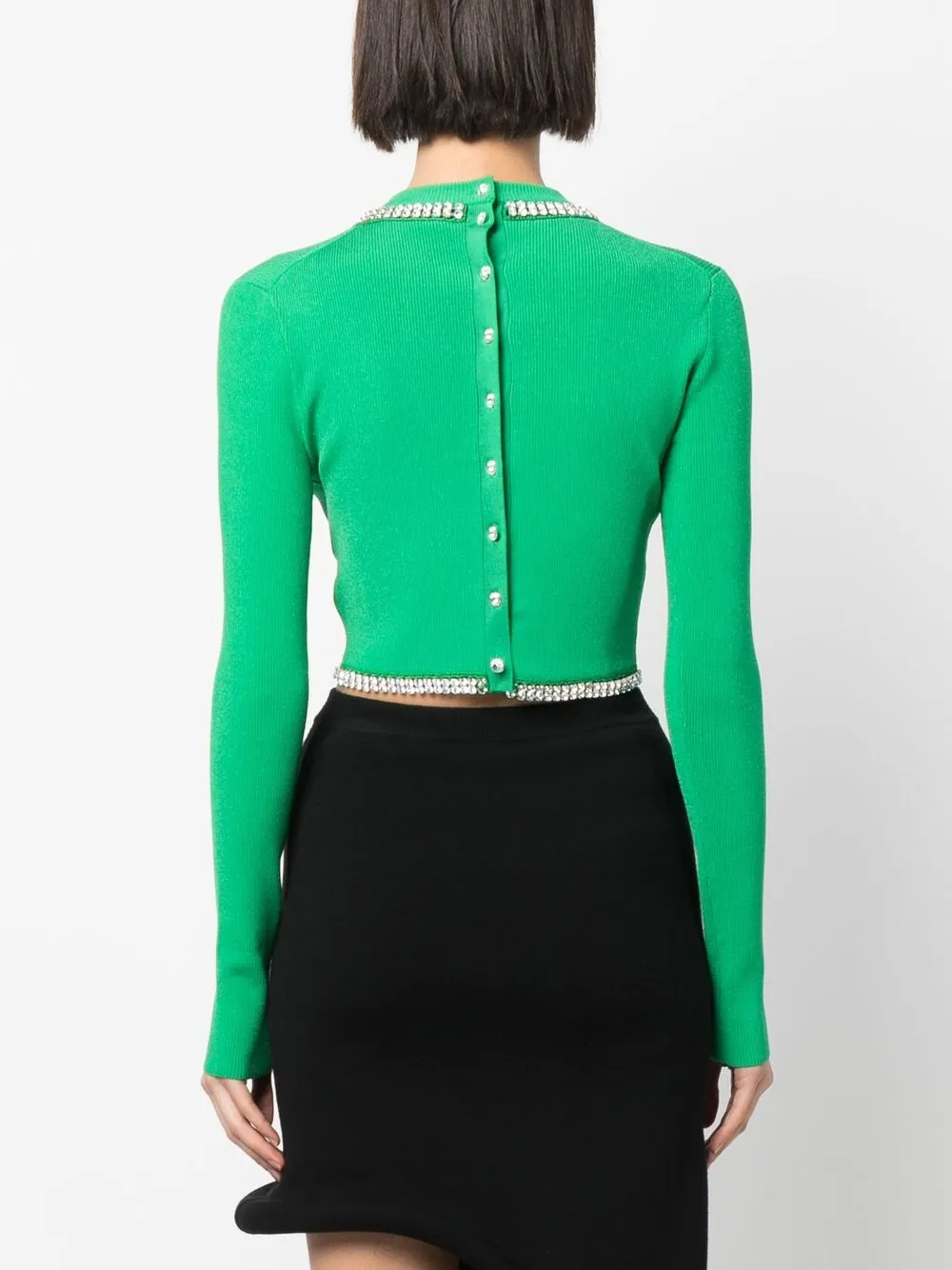 Rabanne Women's Top Con Piercing Black