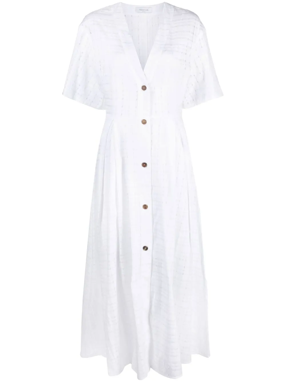 

Fabiana Filippi V-neck buttoned maxi dress - White