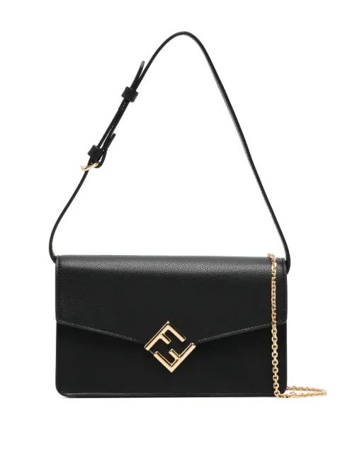 FENDI モノグラム ダイヤモンド チェーンウォレット