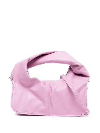 Yuzefi Wonton Twisted Leather Crossbody Bag Pink FARFETCH AZ