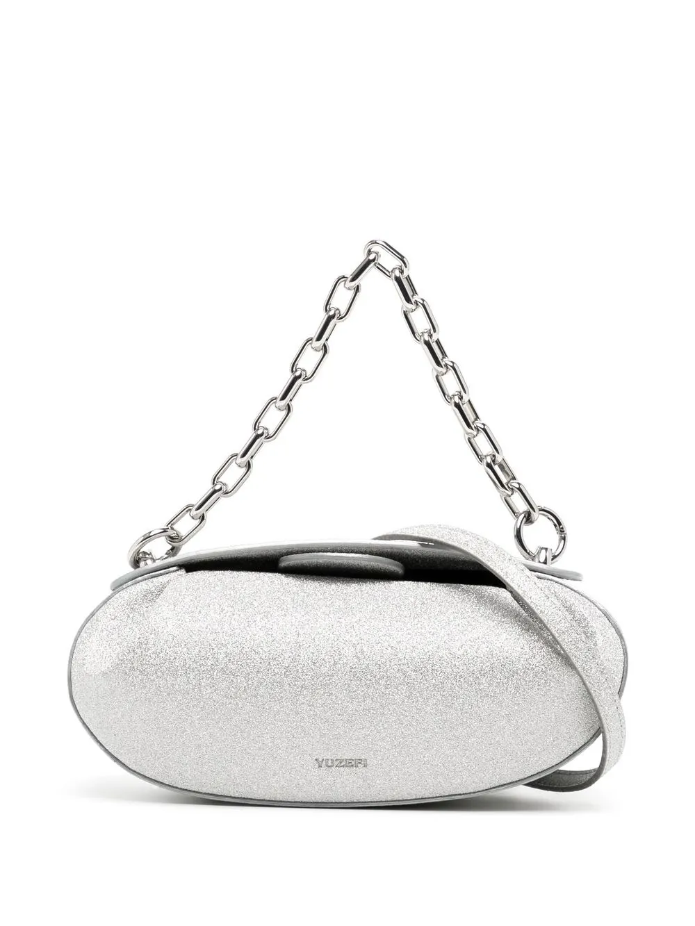 

Yuzefi Dinner Roll glitter shoulder bag - Silver