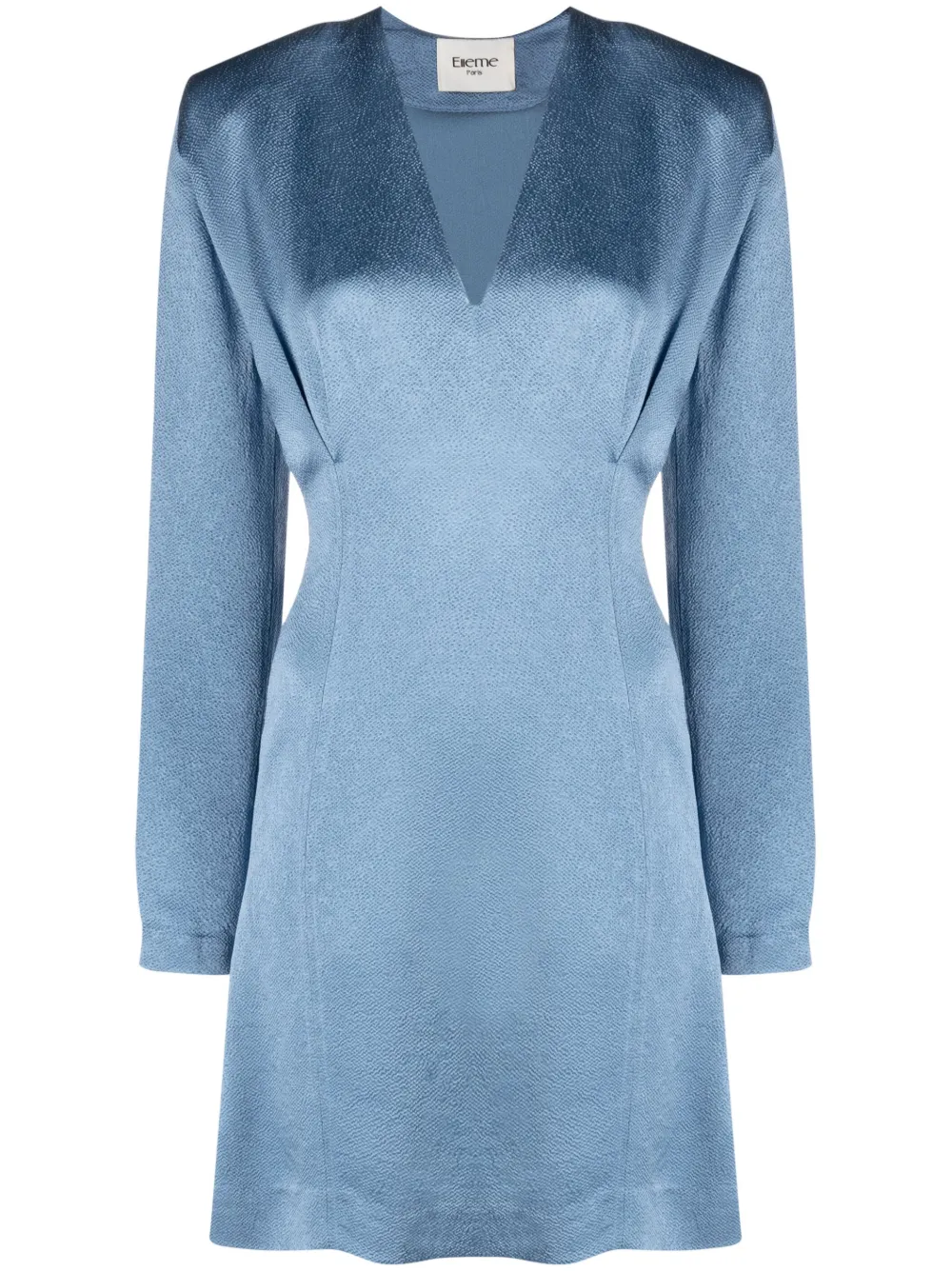 Elleme shoulder-pad pleated minidress