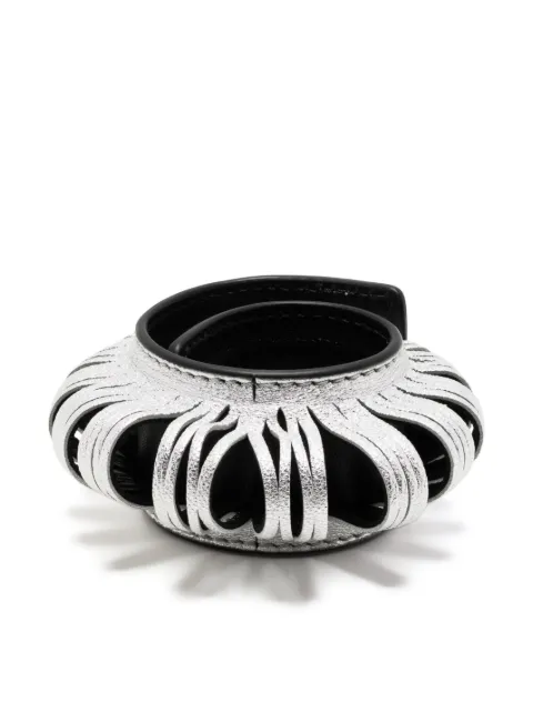 SO-LE STUDIO pulsera metalizada con detalle de abertura 