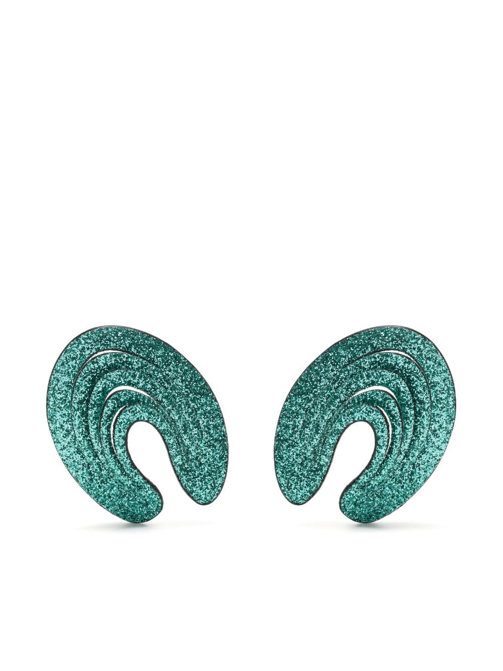 SO-LE STUDIO GLITTER SPIRAL EARRINGS