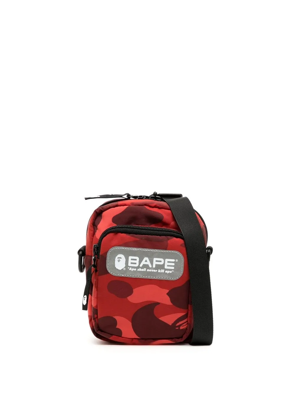 

A BATHING APE® abstract-pattern crossbody bag - Red