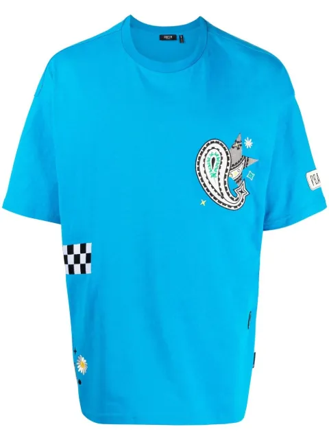 FIVE CM embroidered cotton T-Shirt 