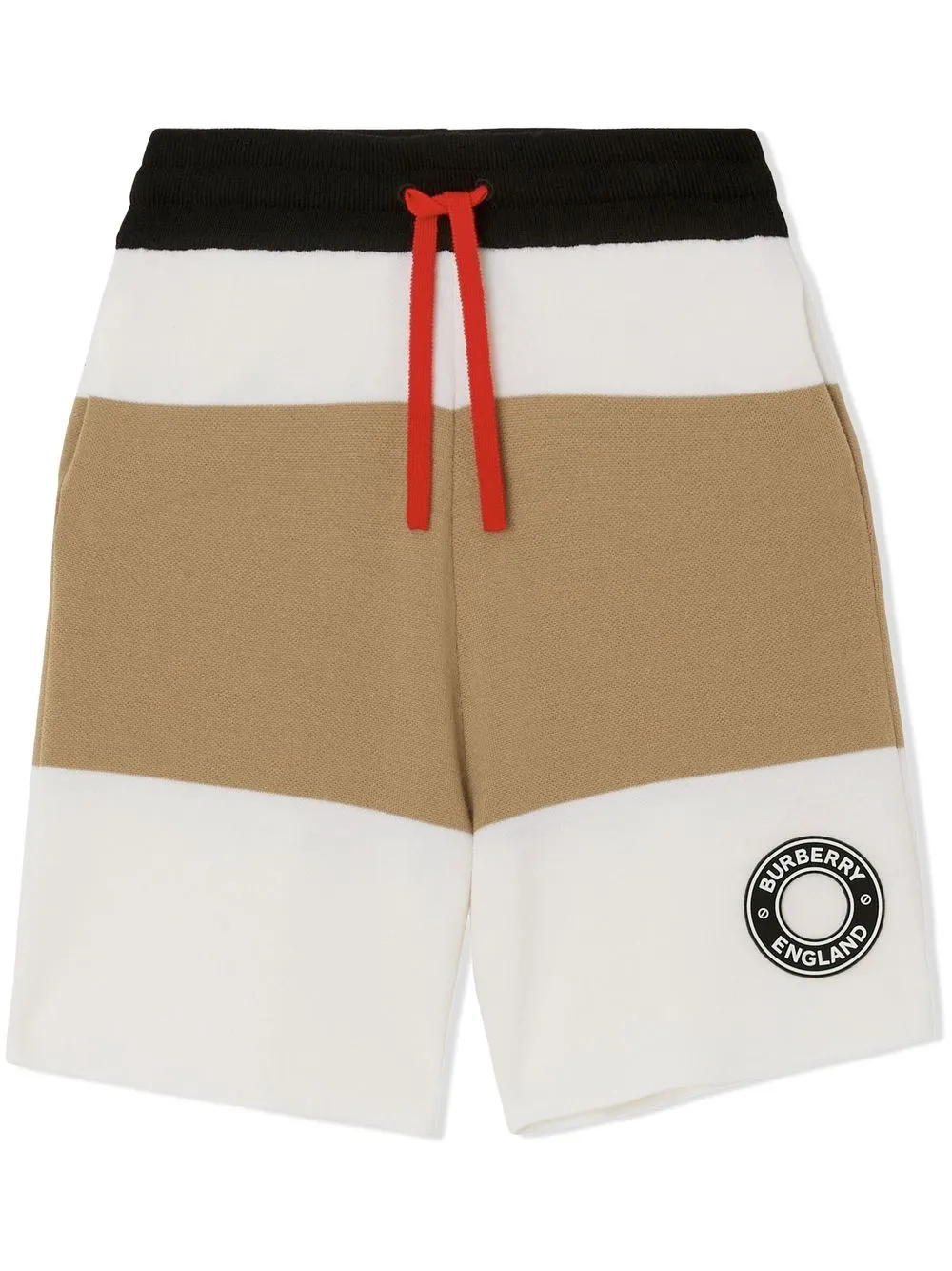 

Burberry Kids shorts con aplique del logo - Marrón