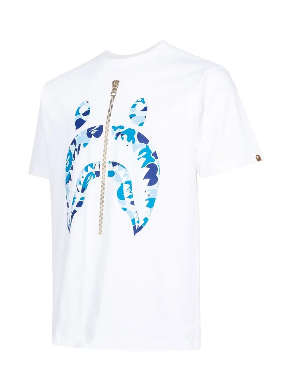 Shop A Bathing Ape Abc Camo Shark T-shirt In White